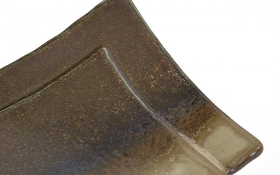 Ceramiczna patera prostokątna ONDES 17x11 cm – naturalna elegancja serwowania