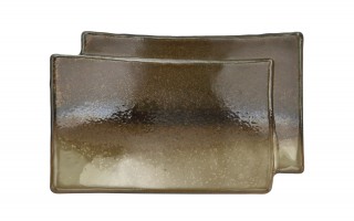 Ceramiczna patera prostokątna ONDES 17x11 cm – naturalna elegancja serwowania