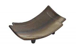 Ceramiczna patera prostokątna ONDES 17x11 cm – naturalna elegancja serwowania