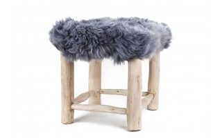 Taboret Nordic Square Silver