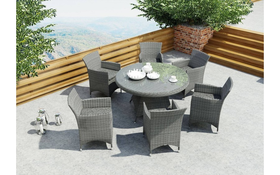 Stół Rondo 130 cm (szary)