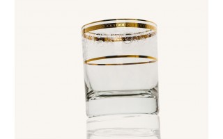 Zestaw 6 Szklanek do whisky 300 ml Dolce Vita Gold