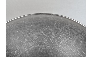 Talerz plastikowy ozdobny 33cm - silver