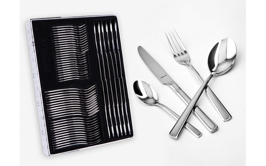 Komplet sztućców dla 12 osób 65 szt. Prestige/Palmon w pudełku