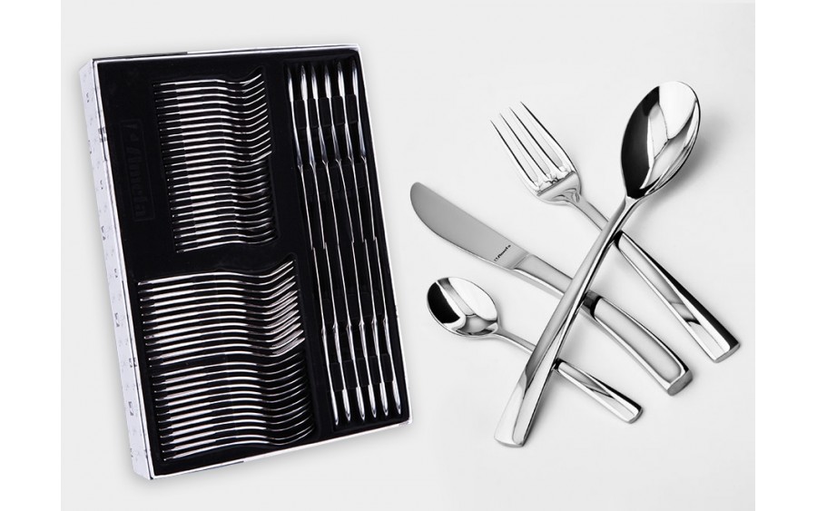 Komplet sztućców 64 el. dla 12 osób Aurora w pudełku