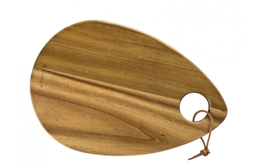 Deska do krojenia akacjowa 35cm łezka