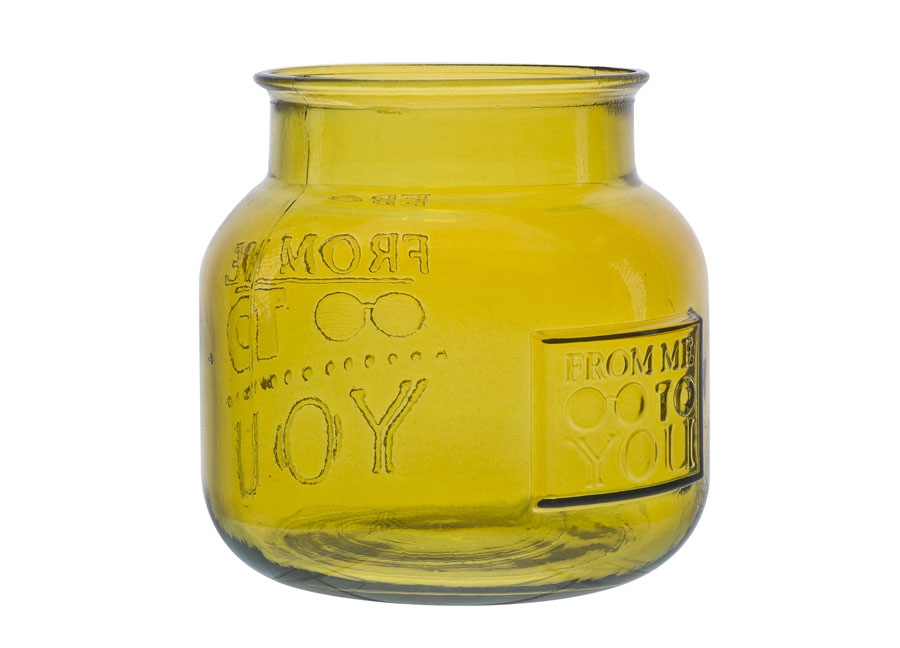 Wazon szklany 20cm From me to you ty recykling