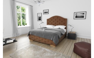 Luxury V łóżko tapicerowane