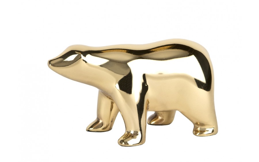 Ozdoba z mosiądzu Niedźwiedź 13 x 7 cm