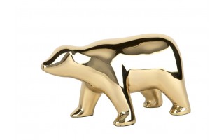 Ozdoba z mosiądzu Niedźwiedź 15 x 8 cm