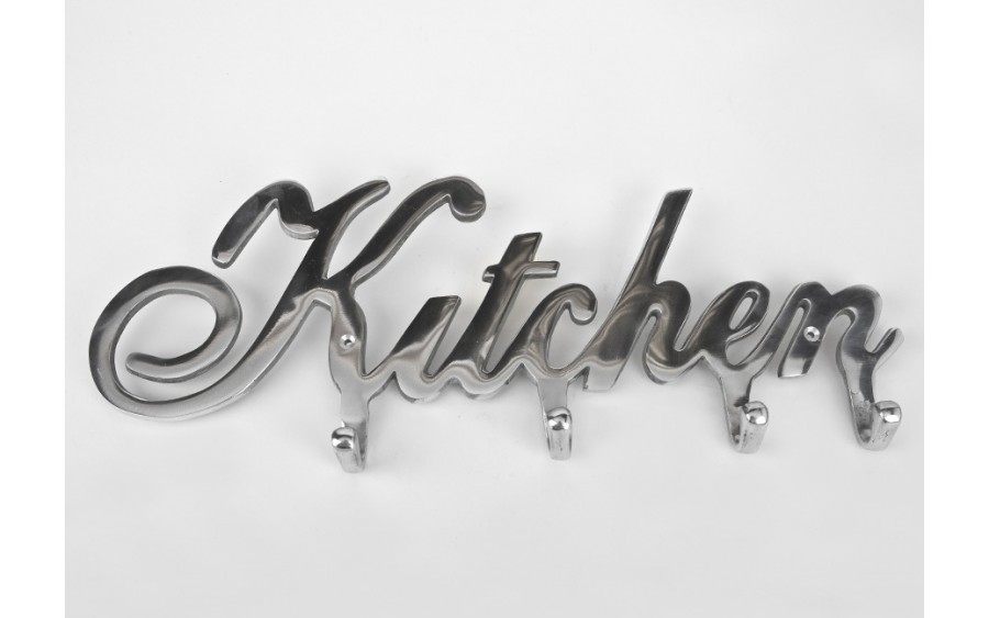 Wieszak na ubrania Kitchen (4 haki) metalowy