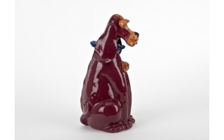Ceramiczna skarbonka Pies czerwony