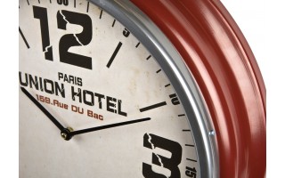 Zegar ścienny okrągły 47cm brąz Union Hotel
