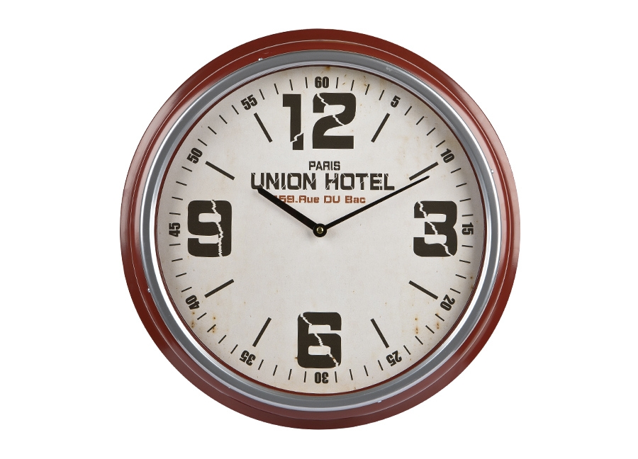 Zegar cienny okrgy 47cm brz Union Hotel