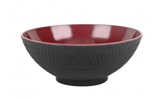 Miska 2,2L Asia czarno-czerwona