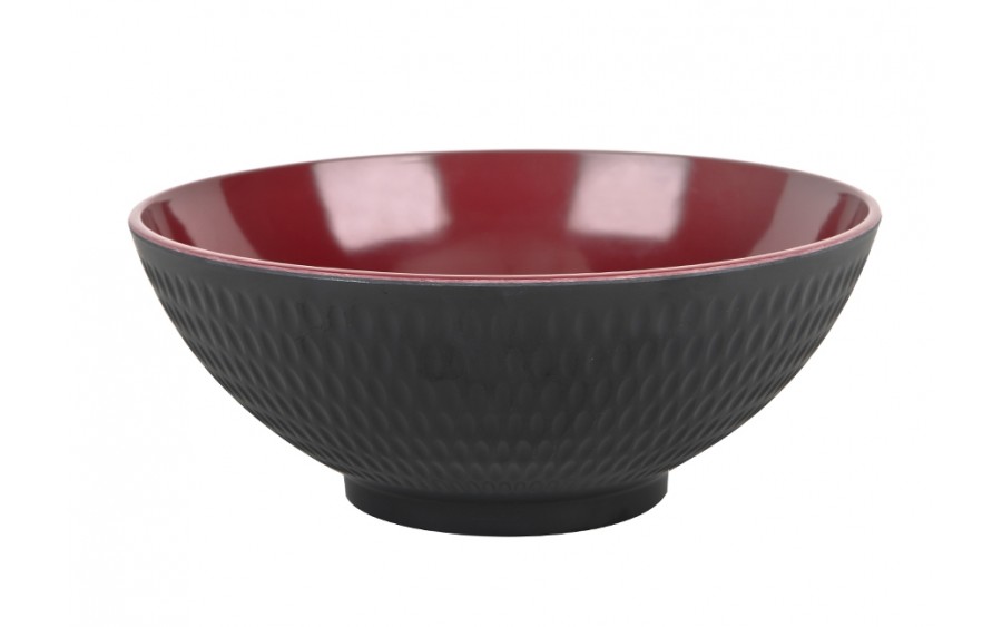 Miska 2,2L Asia czarno-czerwona