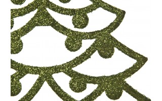 12x Ozdoba świąteczna choinka zielona