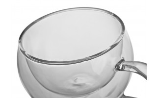 Komplet 2 szklanek termicznych 300 ml z podwójną ścianką Mia