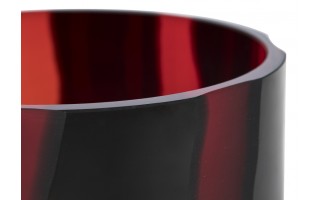 Wazon szklany czarno czerwony Józefina