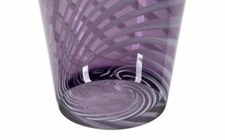 Wazon szklany fioletowy 37,5cm