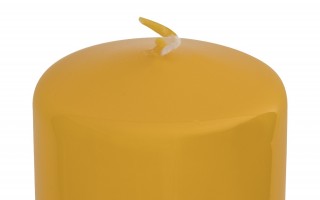 Świeca pieńkowa żółta śr. 7cm