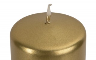 Świeca klubowa 12 cm złota metalik KL-4 120/58