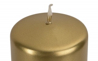 Świeca klubowa złoty metalik śr. 5,8cm