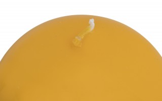 Świeca kula żółta śr. 10cm