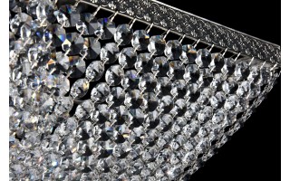 Lampa sufitowa plafon kryształowy Quadrato M593