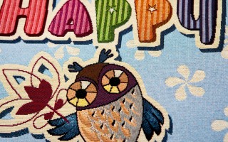 Poszewka dekoracyjna 45x45 cm Sowa-Happy Gobelinowa Premium