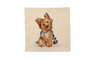 Poszewka dekoracyjna 45x45 cm Pies York Gobelinowa Premium