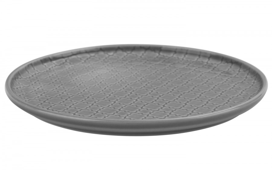 Talerz płytki deserowy 20cm Marrakesz szary K1