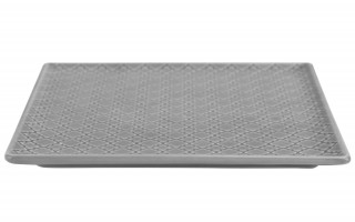 Talerz płytki kwadratowy 20,5cm Marrakesz szary K1