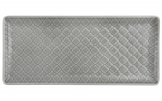 Talerz płytki prostokątny 29x13cm Marrakesz szary K1