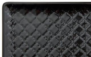Talerz płytki kwadratowy 20,5cm Marrakesz czarny