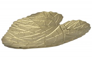 Patera w kształcie liścia złota