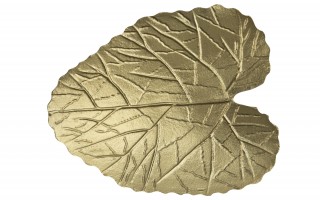 Patera w kształcie liścia złota