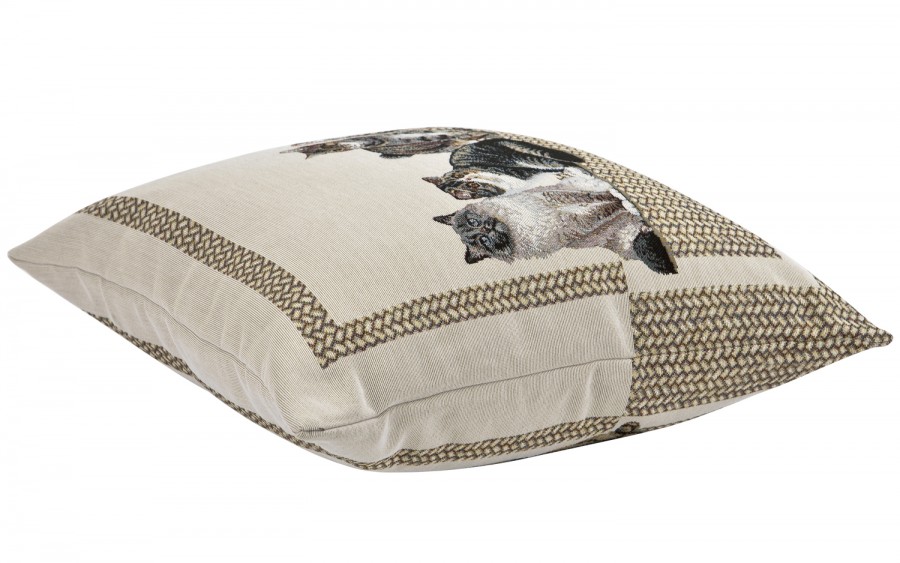 Poszewka dekoracyjna 45x45 cm Koty Gobelinowa Premium