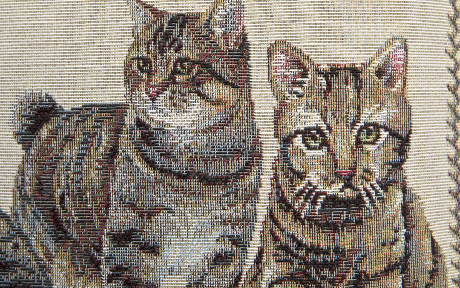 Poszewka dekoracyjna 45x45 cm Koty Gobelinowa Premium