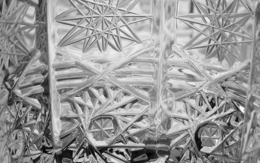 Szklanka kryształowa 390 ml gwiazdki Bohemia Hand Made