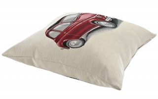 Poszewka dekoracyjna 45x45 cm Fiat 500 Gobelinowa Premium
