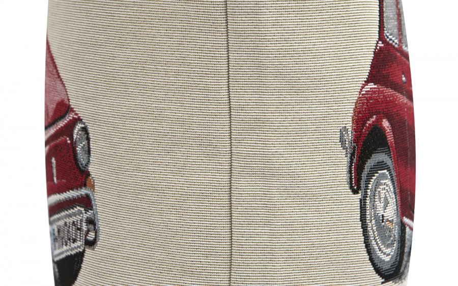 Poszewka dekoracyjna 45x45 cm Fiat 500 Gobelinowa Premium