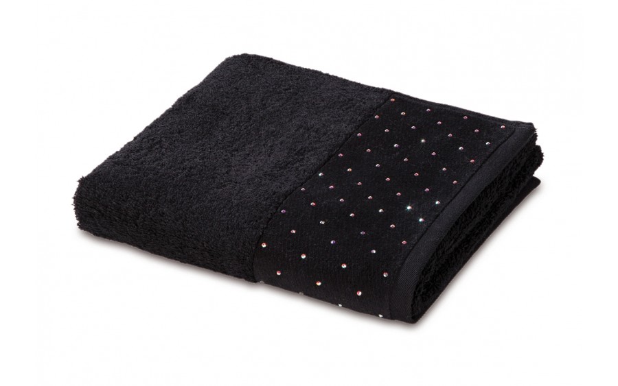Ręcznik czarny 80x150 cm CRYSTALS 0-5793