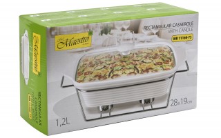 Naczynie ceramiczne podgrzewane prostokątne 1,2L