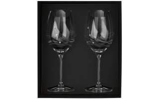 Komplet 2 Kieliszków do wina czerwonego 470 ml Glitz